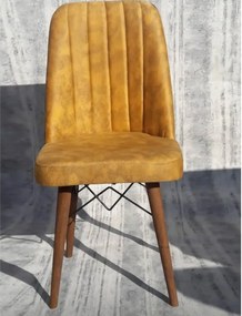 Scaun living tapitat Valentina mustar Homs