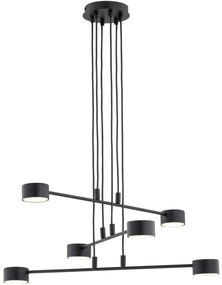 Lustra suspendata design modern minimalist Modus 6L negru