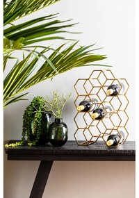 Suport de vinuri din metal bronz pentru 12 sticle Salbris - Light &amp; Living