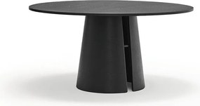 Masă de dining rotundă cu aspect de lemn de frasin ø 157 cm Cep – Teulat