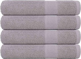 vidaXL Prosoape FROGN 4 buc., gri, 100x200 cm, 360 g/m²