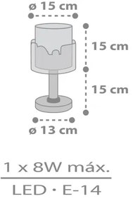 Dalber 61681N - Lampă de călătorie LED pentru copii BABY TRAVEL, 1xG4/4W/230V, multicoloră