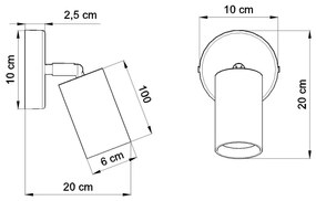 Aplică din lemn Sollux Ludwik