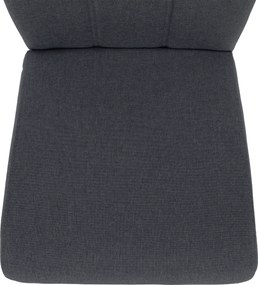 Scaun de sufragerie, gri/metal, JONKA