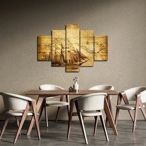 Tablou - Harta veche (150x105 cm)