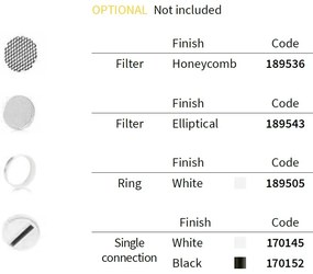 Spot LED pe sina directionabil SMILE mini 15W 4000K CRI80 24° alb 189611