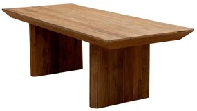 Masa de dining dreptunghiulara din lemn vechi de pin, " Authentic"