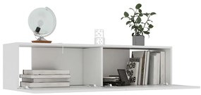 Comoda TV, alb, 120 x 30 x 30 cm, PAL