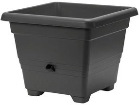Jardinieră cu auto-irigare Plastia Bergamot50 x 50 cm, gri, 50 x 50 cm