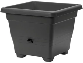 Jardinieră cu auto-irigare Plastia Bergamot50 x 50 cm, gri, 50 x 50 cm