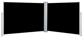 Copertina laterala retractabila, negru, 100 x 1000 cm Negru, 100 x 1000 cm