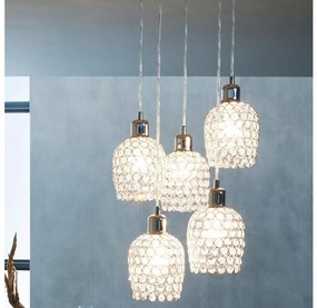 Eglo 94898 - Lustră cu cablu BONARES 1 5xE27/60W/230V