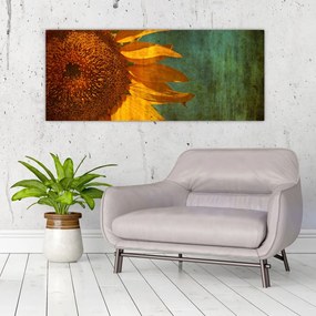 Tablou - Floarea soarelui (120x50 cm)