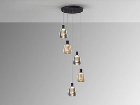 Lustra LED suspendata design modern Carisa 5L