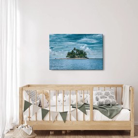 Tablou insula în mare (90x60 cm)