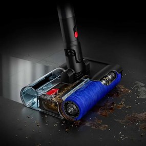 Aparat vertical pentru curatare umeda Dyson PencilWash WR04 637239-01, 300/340 ml, 30 min, 100 m², 2 moduri, Autopropulsie, Inclinare de 170°, LED, Negru/Auriu