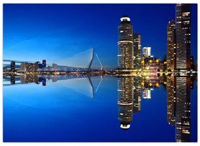 Tablou - Rotterdam nocturn (70x50 cm)