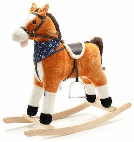 Cal balansoar cu melodie si esarfa Baby Mix Zeus,68 x 55 cm