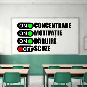 Sticker perete Concentrare, Motivatie, Daruire