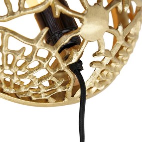 Aplică de perete Art Deco aurie - Maro