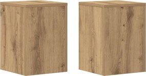 vidaXL Suporturi de plante, 2 buc., stejar artizanal, 25x25x35cm, lemn