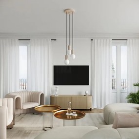 Lampă de masă Sollux SL.1746 HALO 1xG9/8W/230V d. 12 cm bej