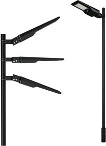 Lampă stradală LED Sol STREET cu senzor, 20W/7,4V, 3000/4000/6000K, IP65, 5400 mAh