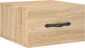 vidaXL Noptieră de perete, stejar sonoma, 35x35x20 cm