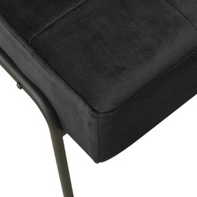 Scaun de relaxare, 65x79x87 cm, negru, catifea 1, Negru