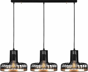 Lustra Fellini, MR - 774, cadru metalic, negru,  100x20x112 cm