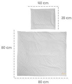 Lenjerie de pat pentru copii pentru pătuț 80x80 cm Lil Planet – Roba