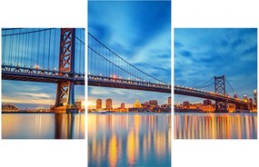 Tablou - Podul Benjamin Franklin, Philadelphia (90x60 cm)