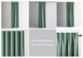 Draperie verde-deschis termoizolantă/dimout (semi-opacă) 140x245 cm Kierra – Restilo