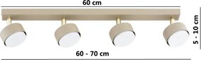 Brilagi - LED RGB dimabil spot MONO 4xGX53/14W/230V Wi-Fi Tuya bej