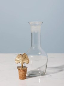 Sticla decorativa, cu capac din alama, Ginko