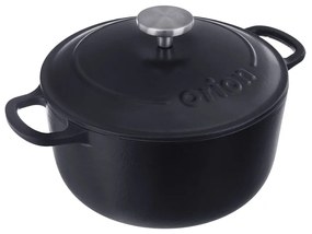 Oală cu capac din fontă 3,3 l adecvată pentru plita cu inducție LITINA SMALT – Orion