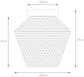Plafonieră ROSALIND 1xE27/40W/230V Lucide 03134/01/62