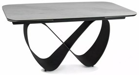 Masa extensibila Infinity Ceramic Nature Cloud alb/negru L160-240xl95 cm