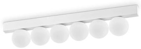 Plafoniera LED design minimalist Ping pong pl6 alba