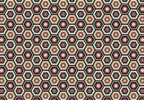 Fototapet - Hexagon (254x184 cm)