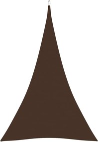 vidaXL Parasolar, maro, 4x5x5 m, țesătură oxford, triunghiular
