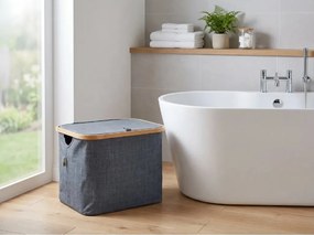 Cos de rufe NOLVIO 40 L, albastru-gri