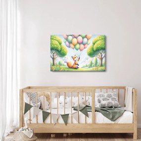 Tablou – Vulpe fericită (90x60 cm)