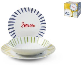 Serviciu de masa 18 piese HomeLove, H&H, portelan