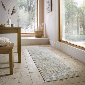 Covor tip traversă gri/bej lavabil 78x230 cm Lucia – Flair Rugs