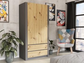 Dulap modern cu două uși MODERN B20 180 x 90 x 55 cm - diferite variante de culoare sonoma