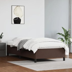 347230 vidaXL Cadru de pat, maro, 90x200 cm, piele ecologică