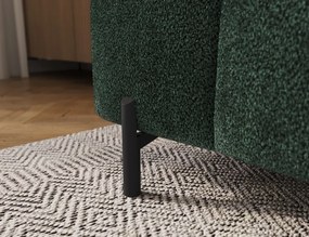 Taburet Tapitat cu Picioare Ferivo, 140x70x40 cm, dark verde velvet – Amore 35