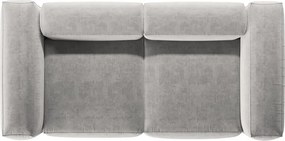 Canapea gri deschis 224 cm Bergamo – Cosmopolitan Design