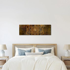 Tablou - Mandala bucuriei (cu ceas) (90x30 cm)